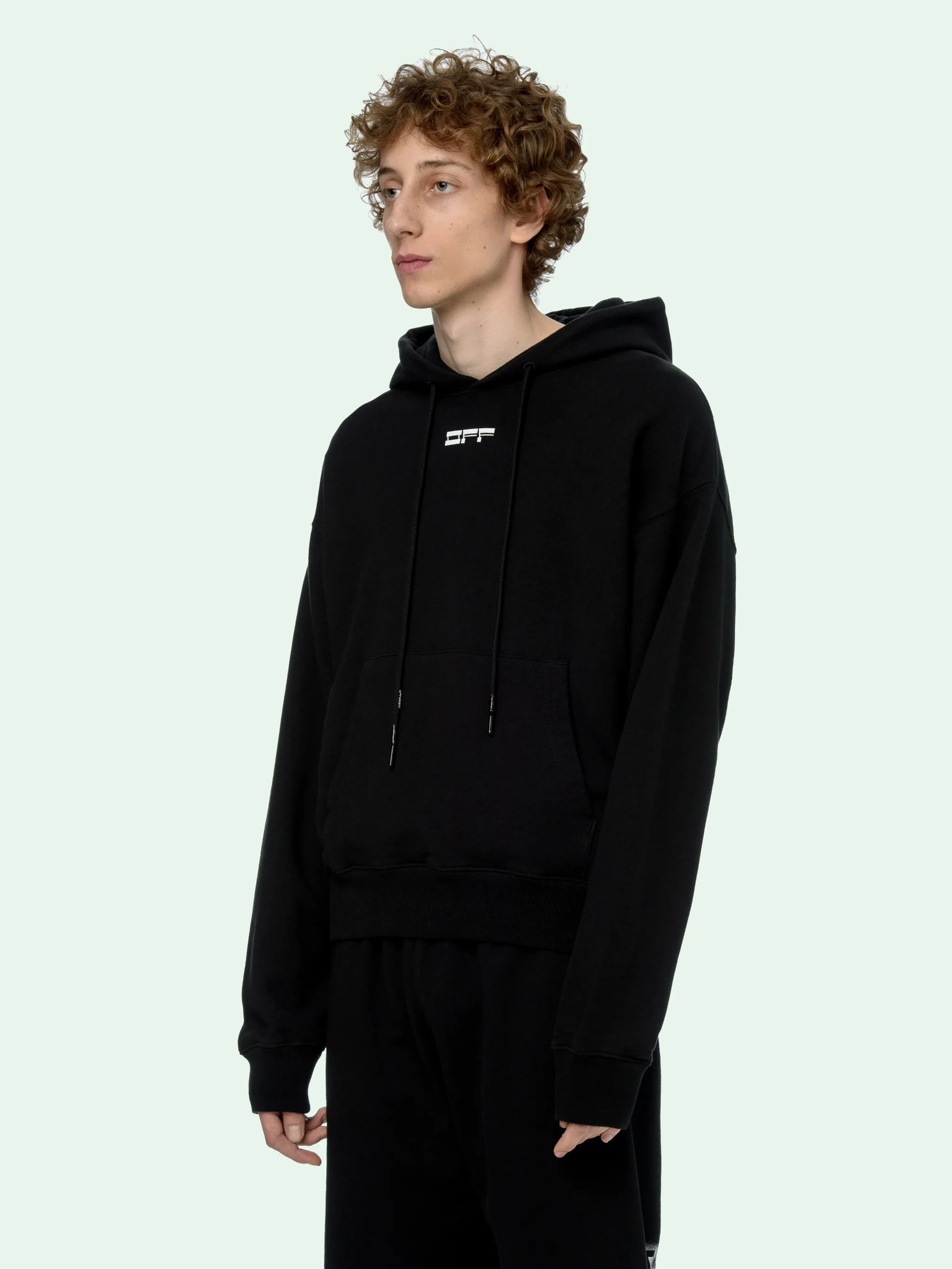 off white masked face sweatshirt