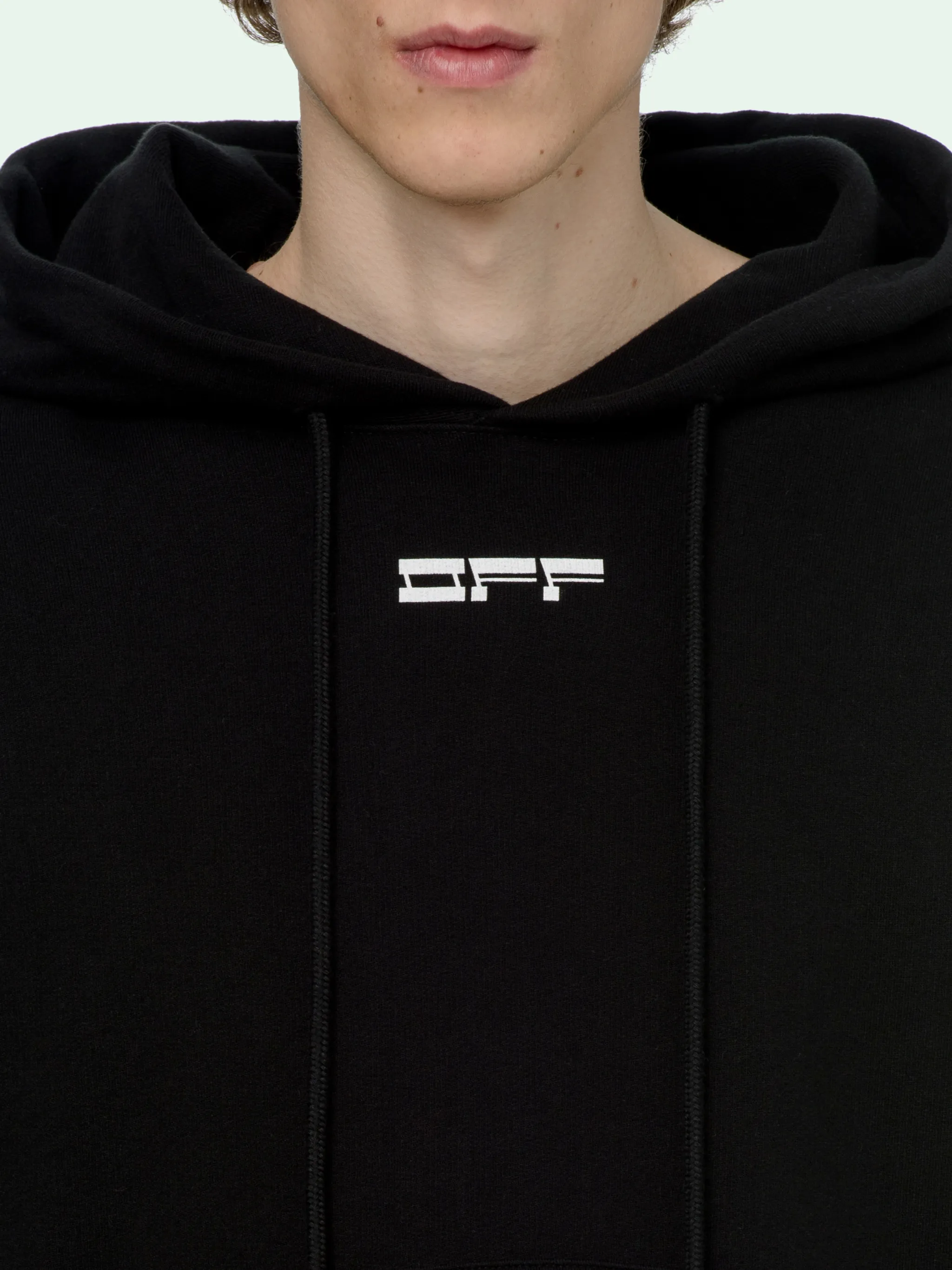 off white masked face sweatshirt