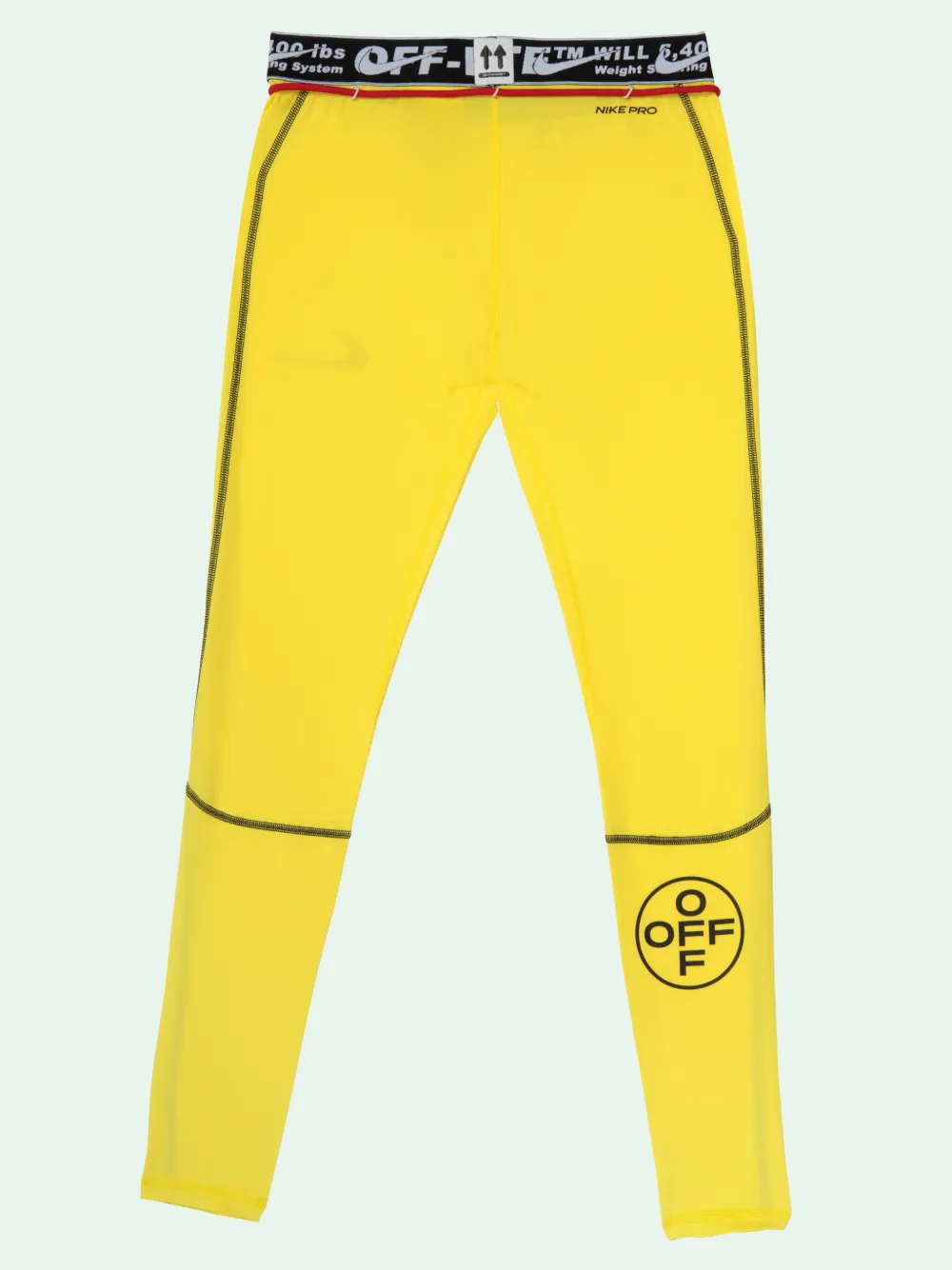 off white trousers yellow