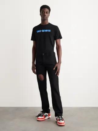 Off white hotsell black denim jeans