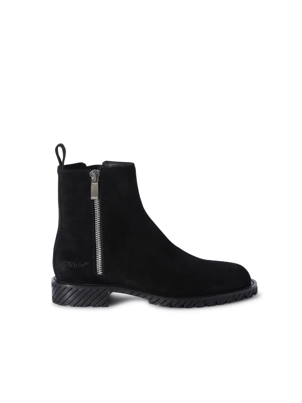 MILITARY SUEDE ANKLE BOOT in black Off White Official IE