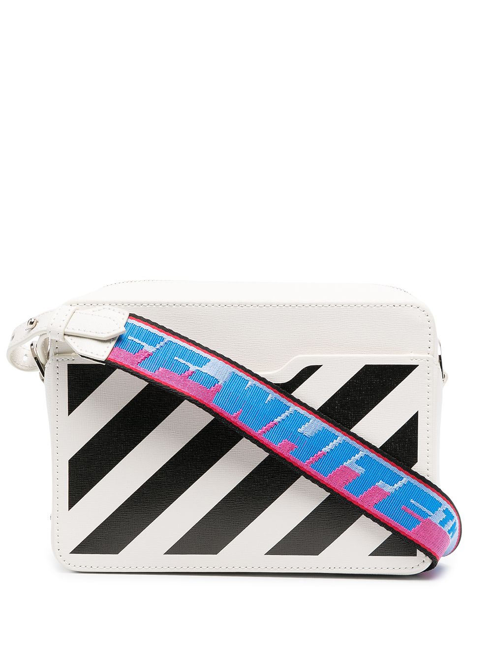 OFF-WHITE White Mini Diag Flap Bag · VERGLE