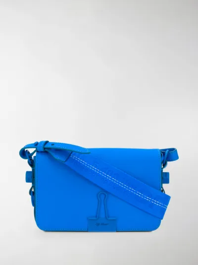 off white mini flap bolsa