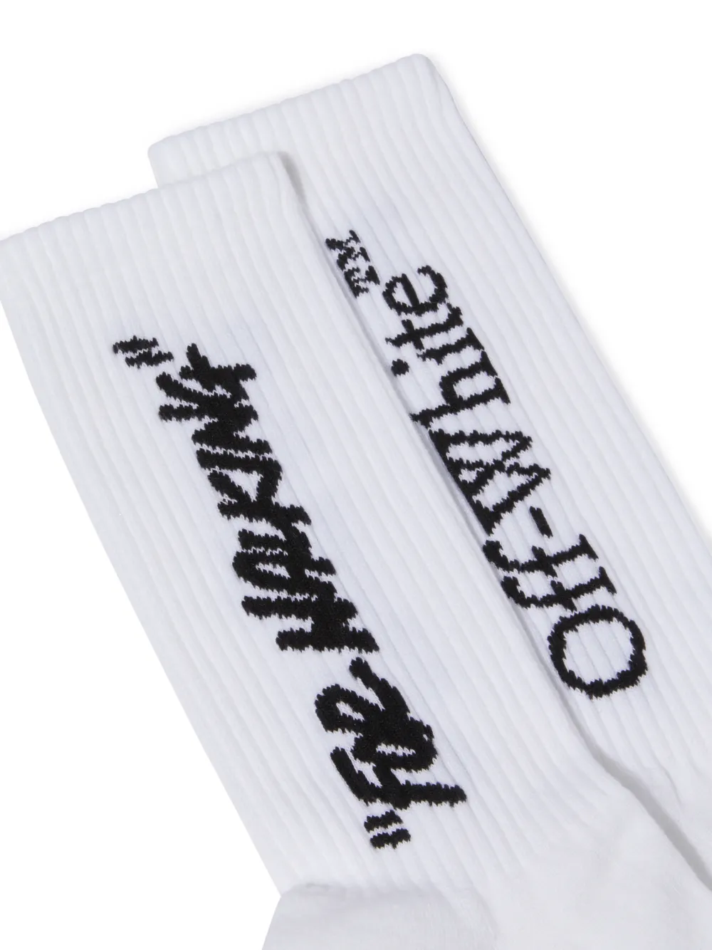 Mittelhohe Socken mit Schriftzug