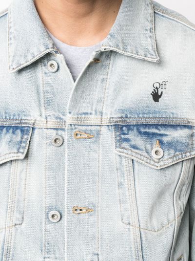 Mona Lisa denim jacket | Off-White | Eraldo.com AQ