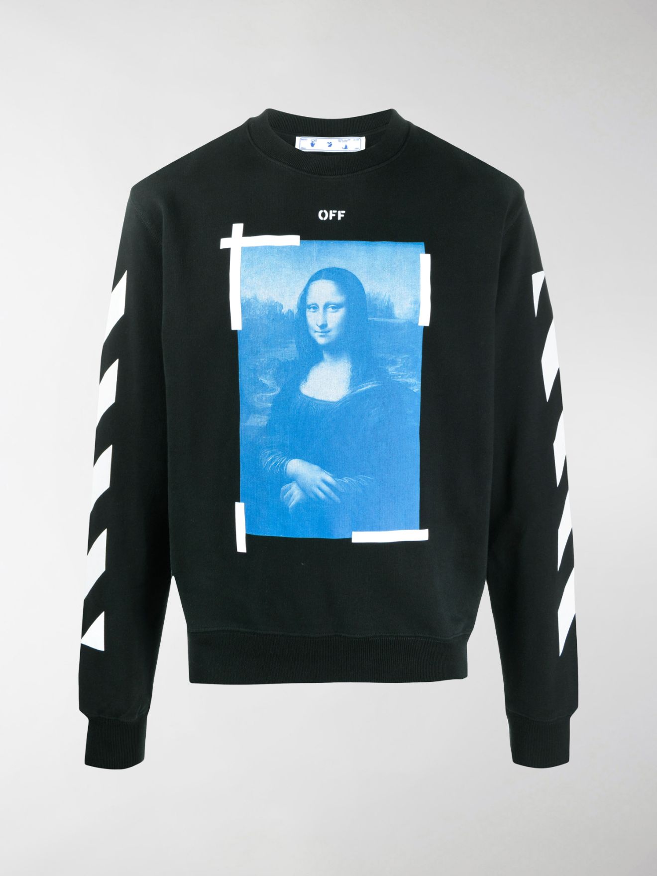 maison margiela mona lisa print sweatshirt