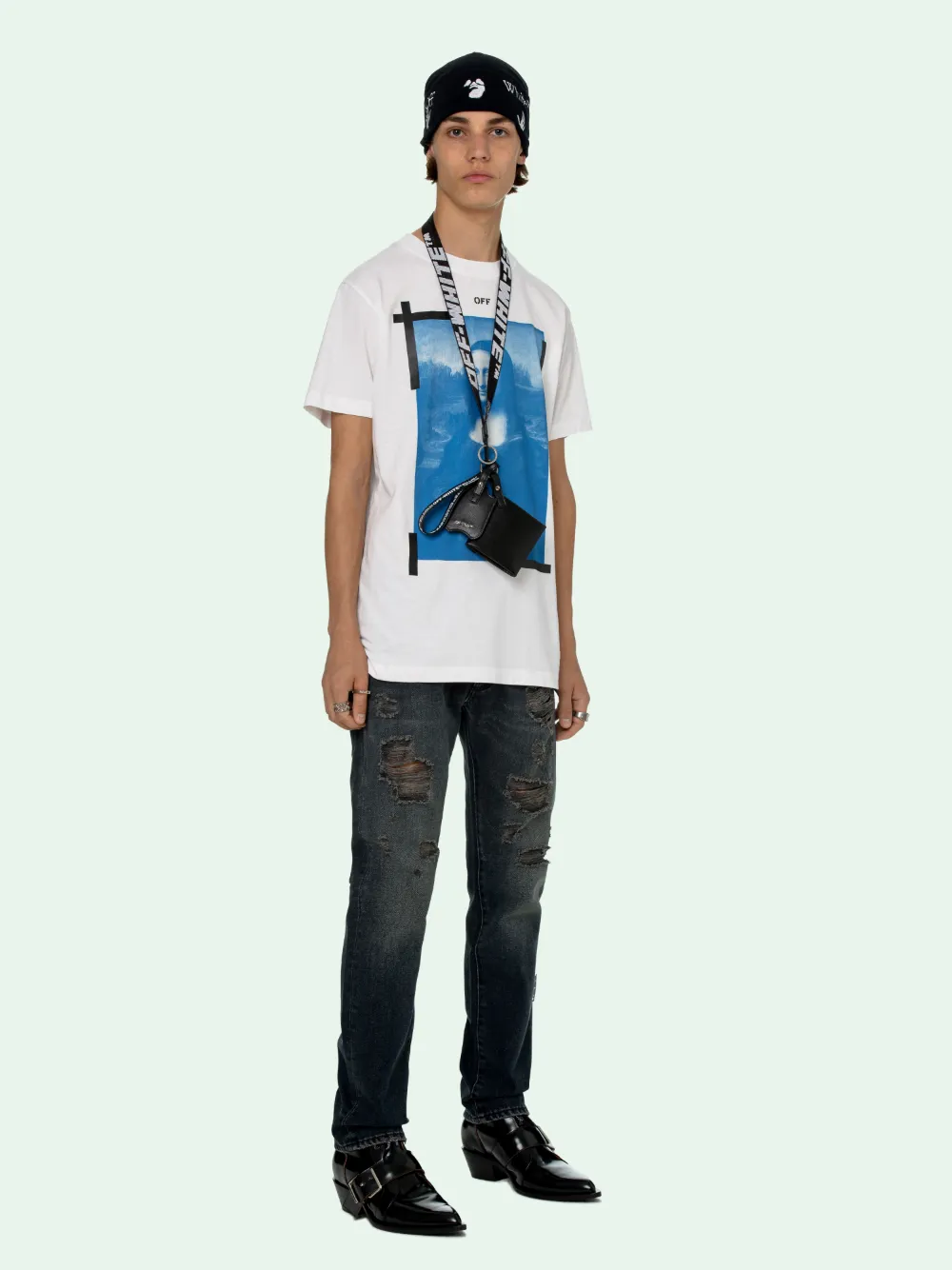 mona lisa shirt off white