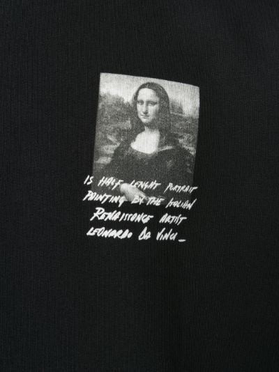 maison margiela mona lisa print sweatshirt