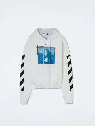 Off white mona lisa cheap hoodie white