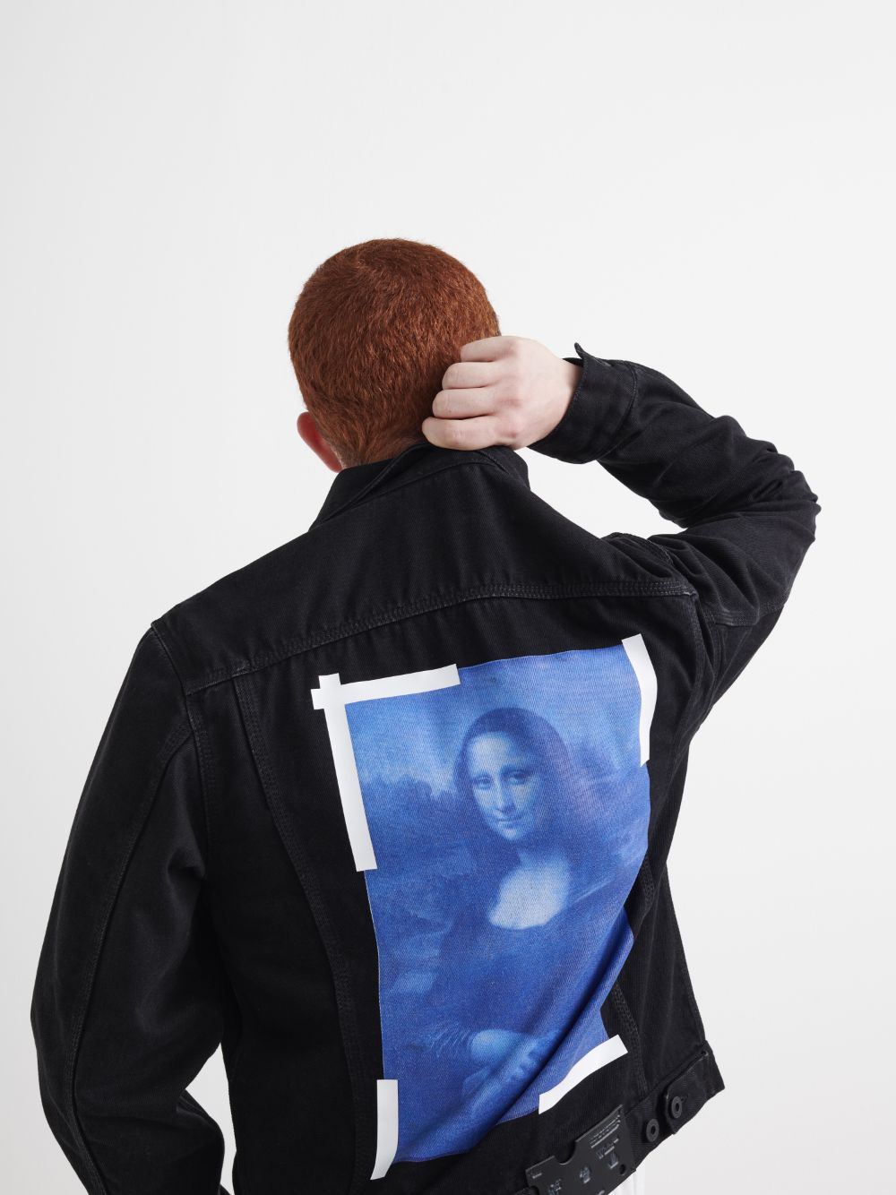 655cmOFF-WHITE Mona Lisa Denim Jacket