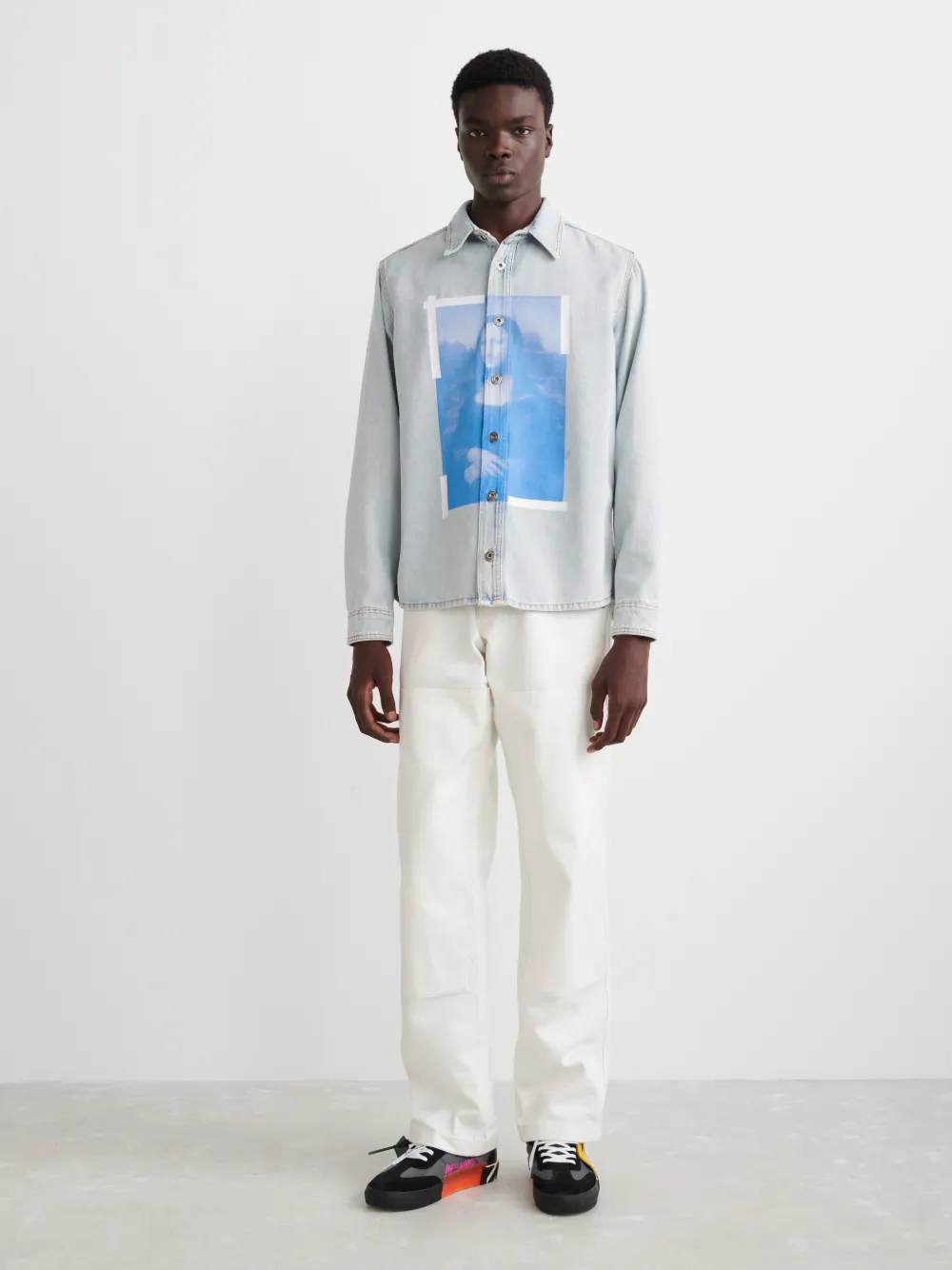 4045 Official Off-White™ MO DENIM SHIRT | bleach blue BLEACH - MONALISA blue in