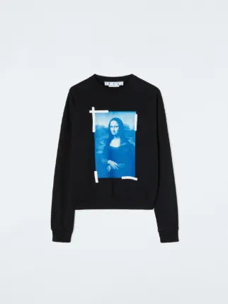 Off white mona lisa crewneck black best sale