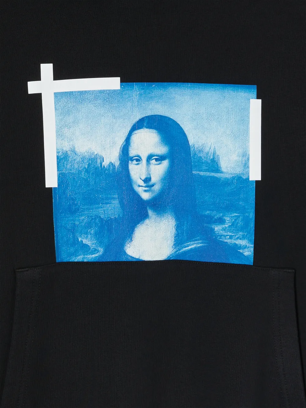 MONALISA OVER HOODIE in black