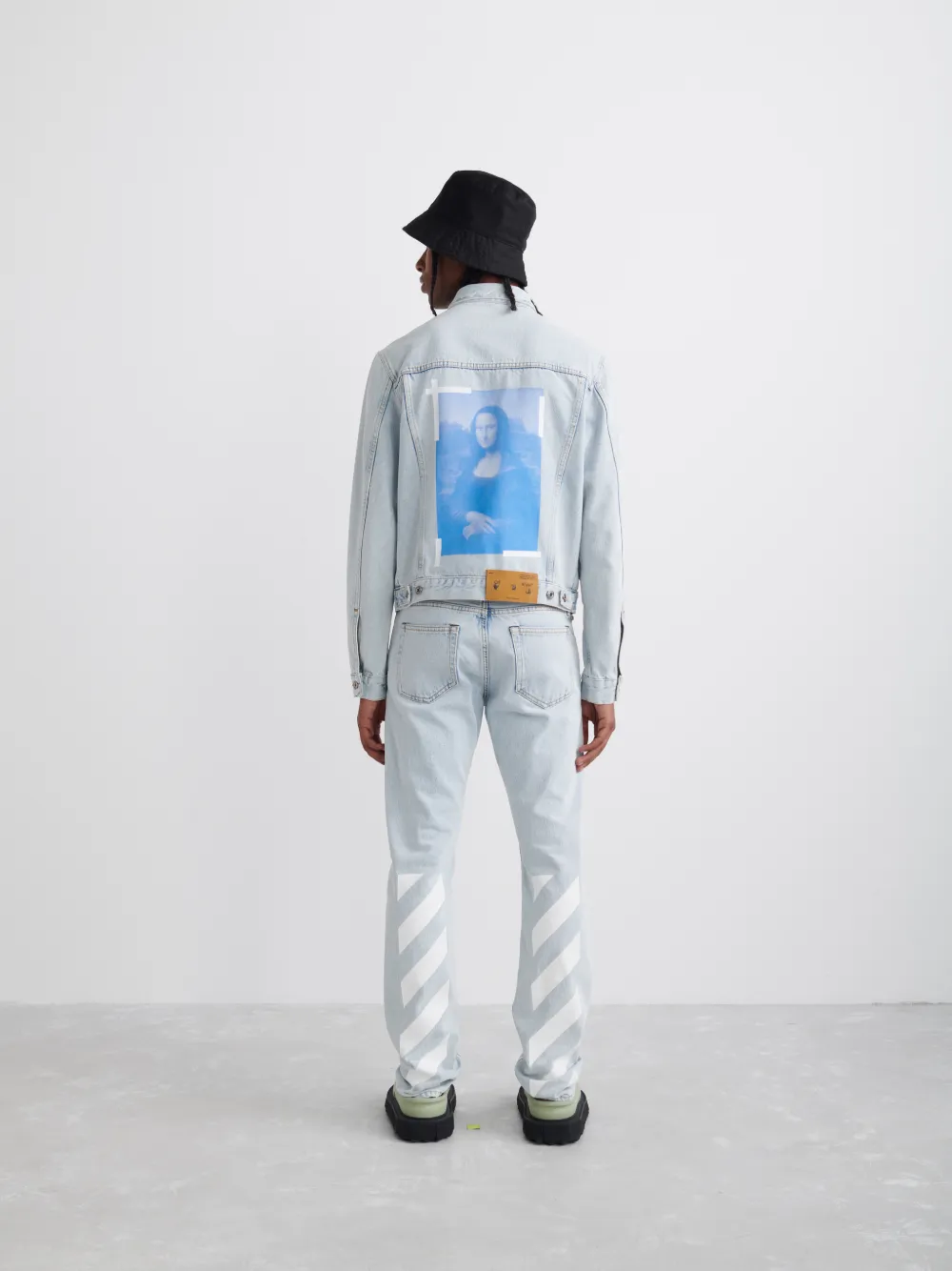 Off white outlet blue denim jacket