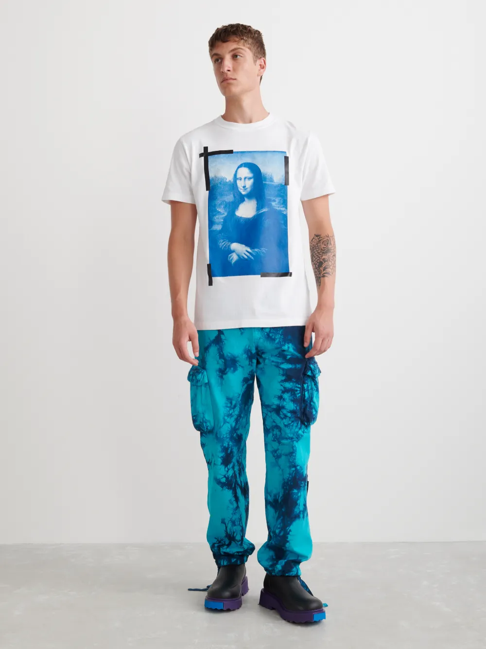 MONALISA SLIM S/S TEE in white