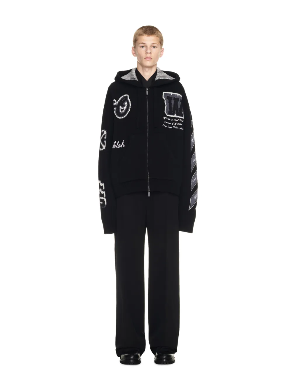 Off-White On The Go Moon Drawstring Hoodie