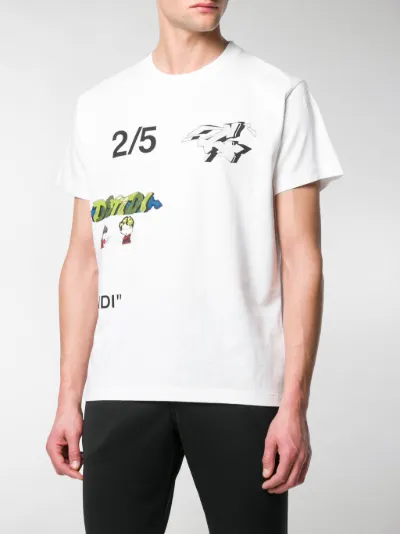 Off-White multi-print T-shirt white | MODES Off-White multi-print T-shirt white | MODES