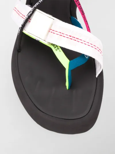 off white multi strap sandals