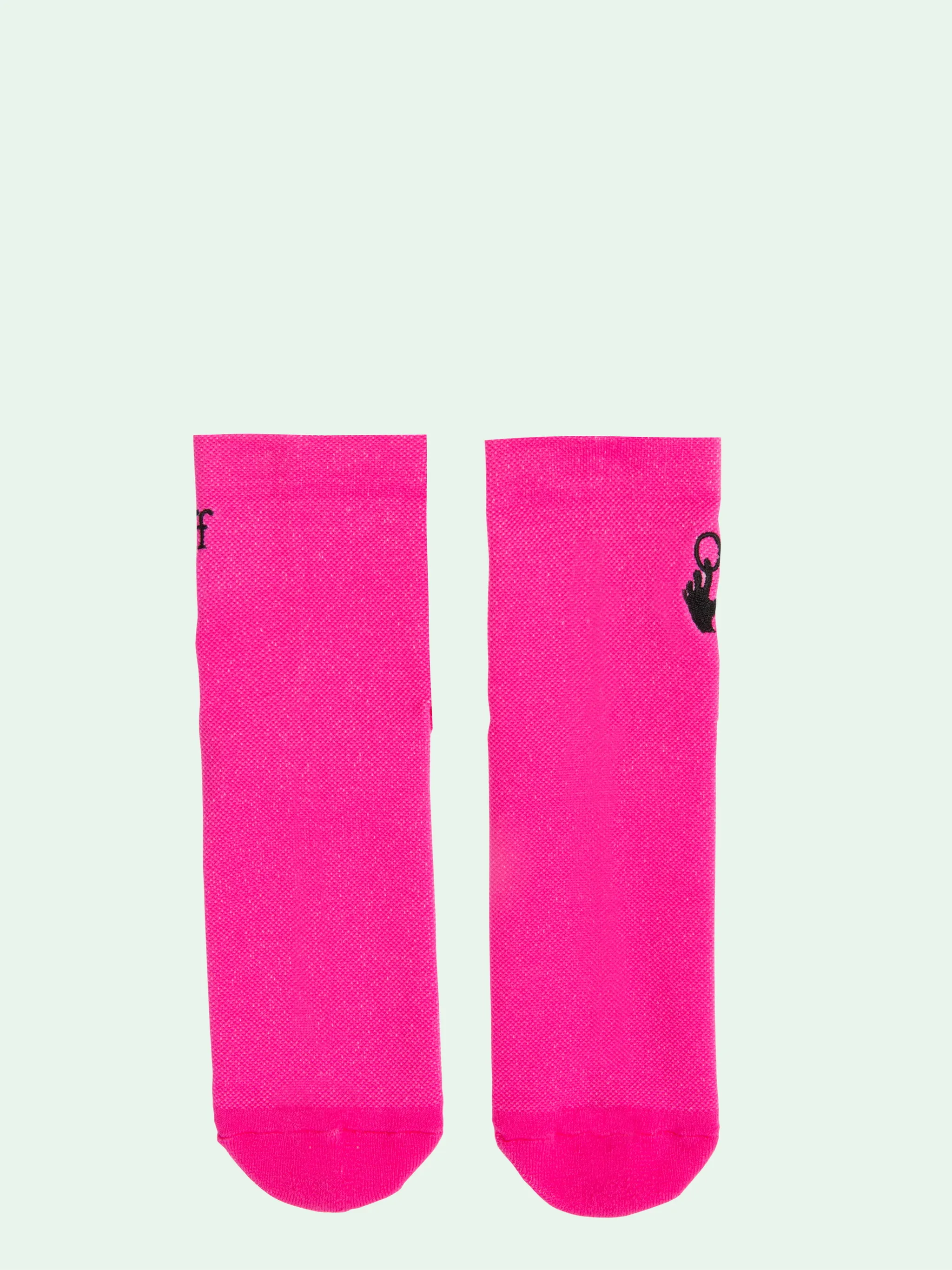 off white neon socks