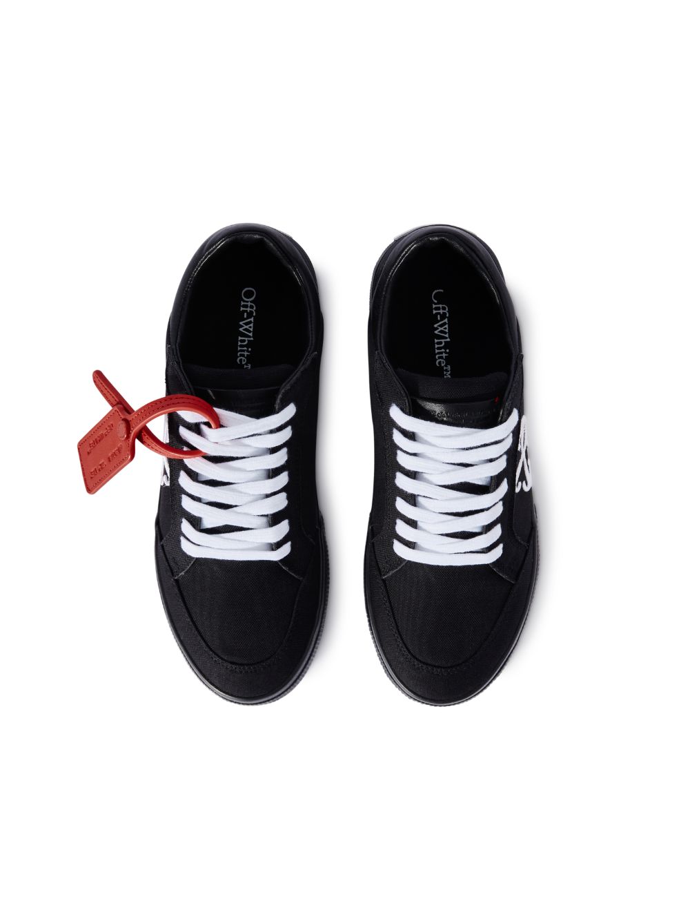 NEW LOW VULCANIZED CANVAS in black Off White Official US