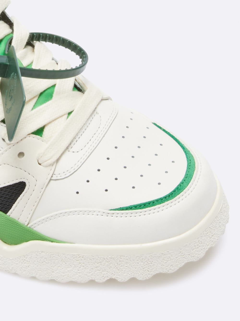 Off-White New Mid Top Sponge Green / Black Mid Top Sneakers