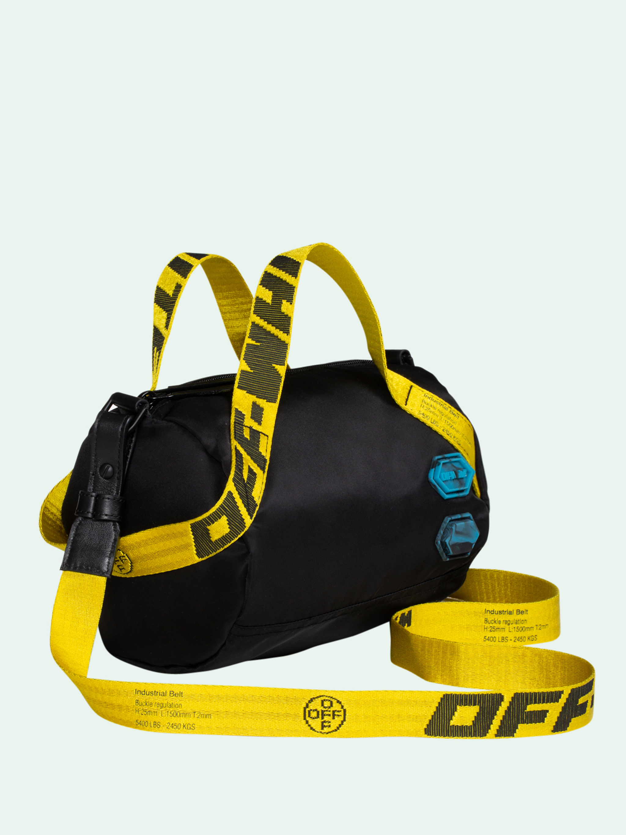 off white duffle bag strap