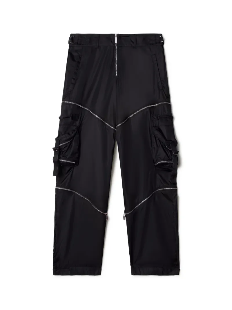 Nylon Cargohose mit Reißverschluss