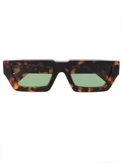 Off-White Occhiali da sole rettangolari Manchester nero | MODES