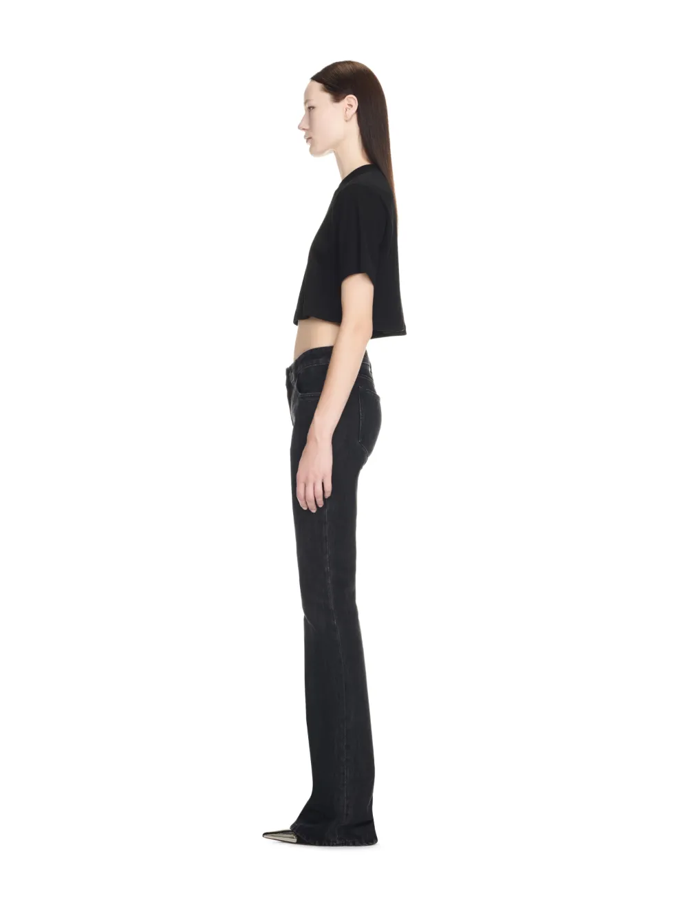 Off Aufdruck Cropped T-Shirt