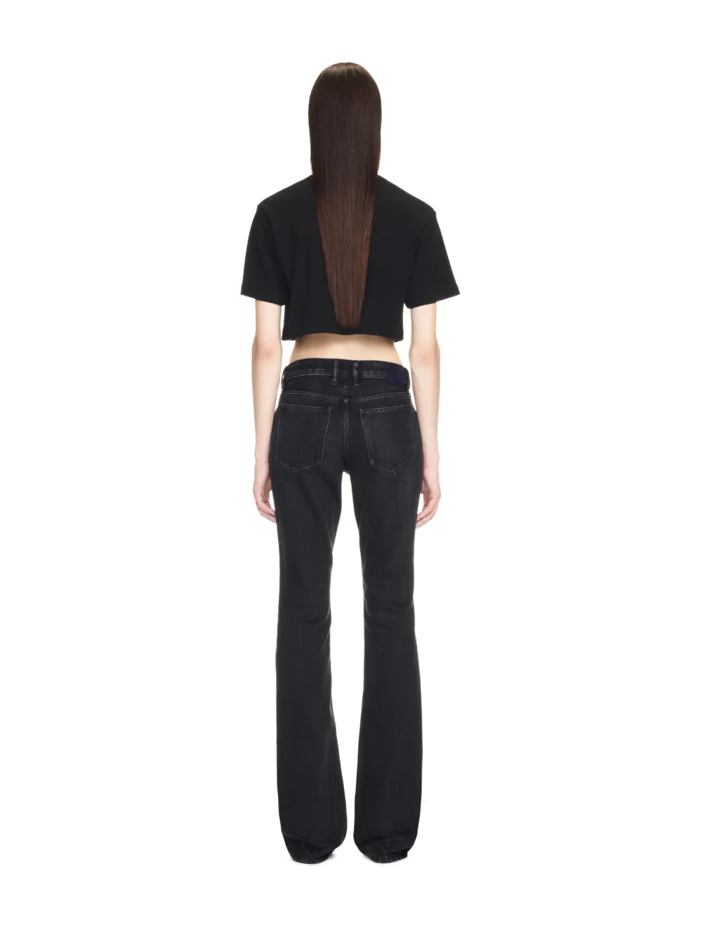 Off Aufdruck Cropped T-Shirt