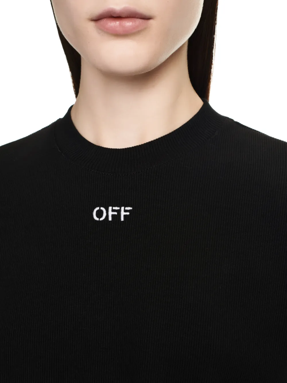 Off Aufdruck Cropped T-Shirt