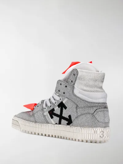 off white glitter sneakers