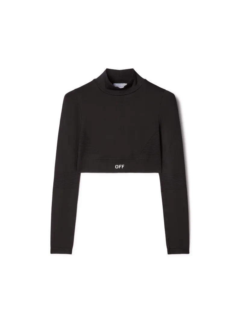Off Logo langärmeliges Top