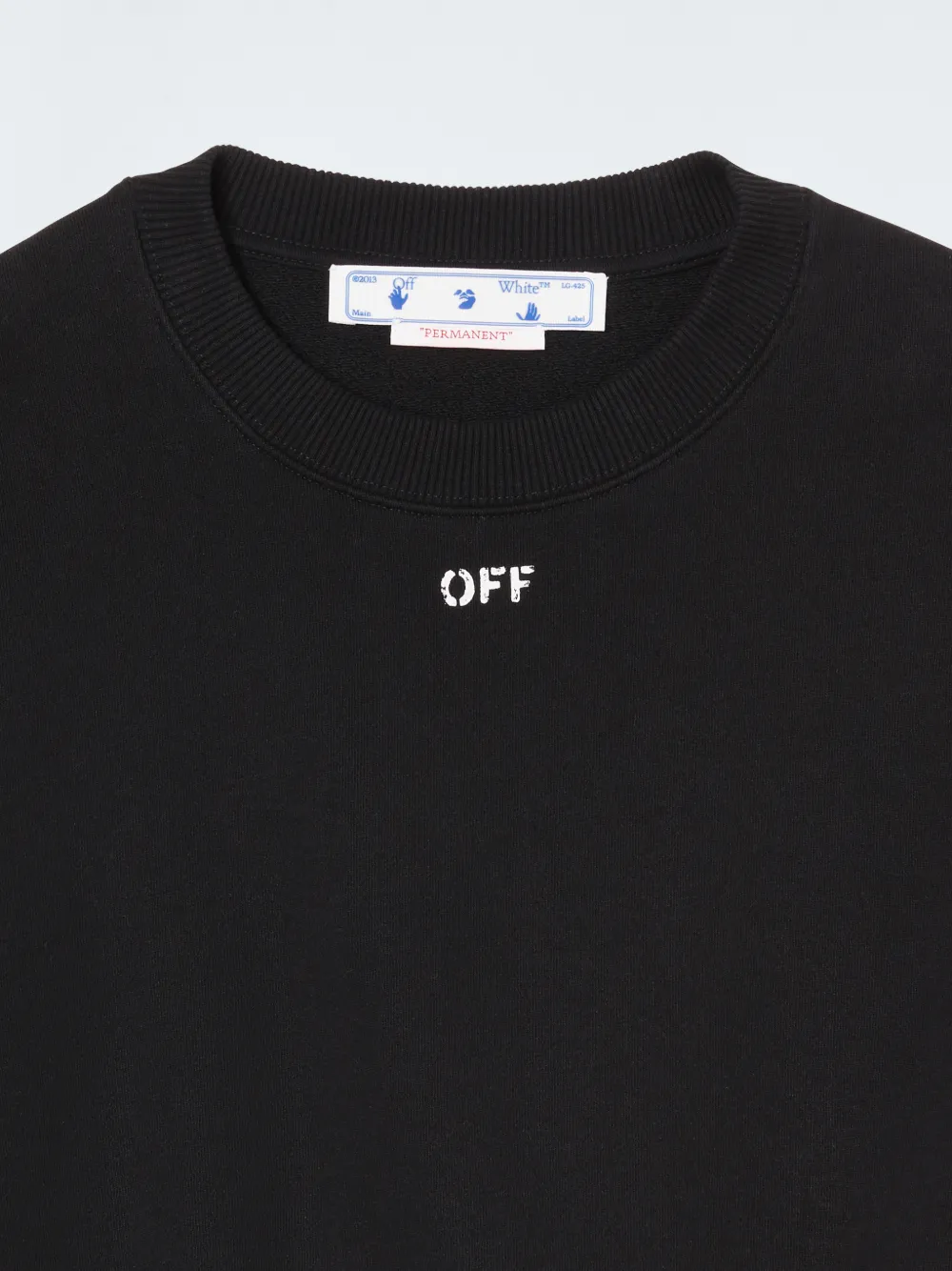 OFF STAMP CROPPED CREWNECK