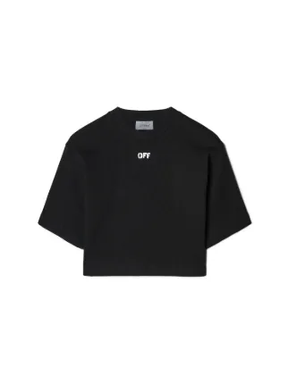 Off white black crop top sale