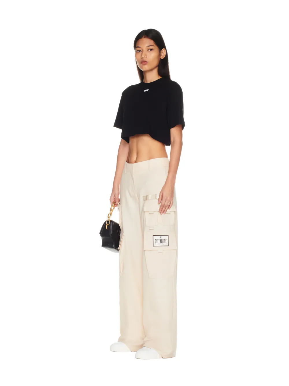 Off white 2025 crop top sale