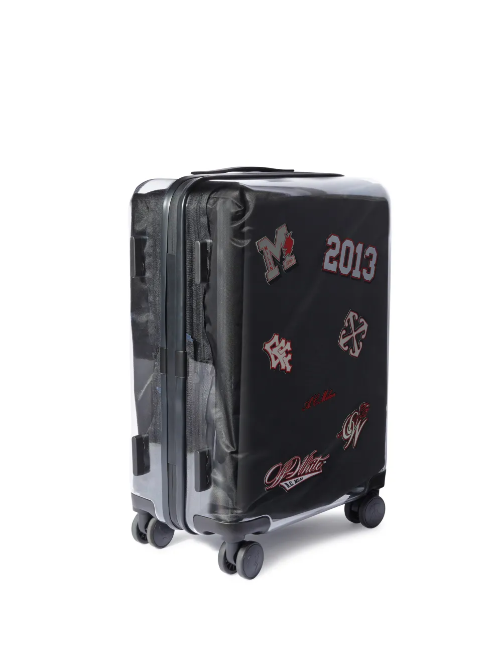 Off-White c/o AC Milan Logo Cabin Luggage in grey | Off-White