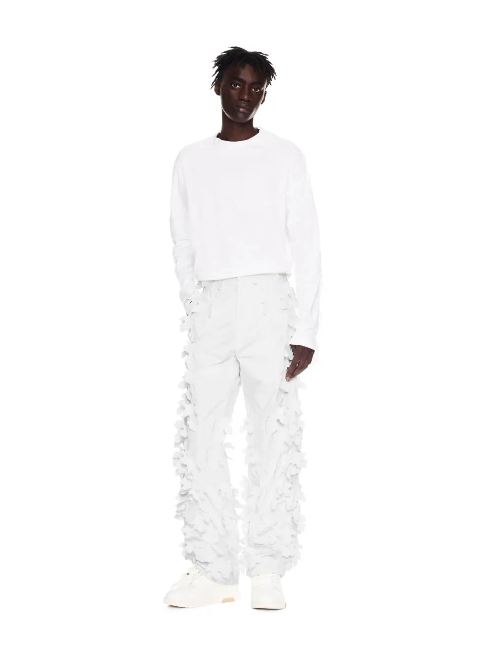 OffWhite™ c/o Post Archive Faction (PAF) Leaves Pants in white Off