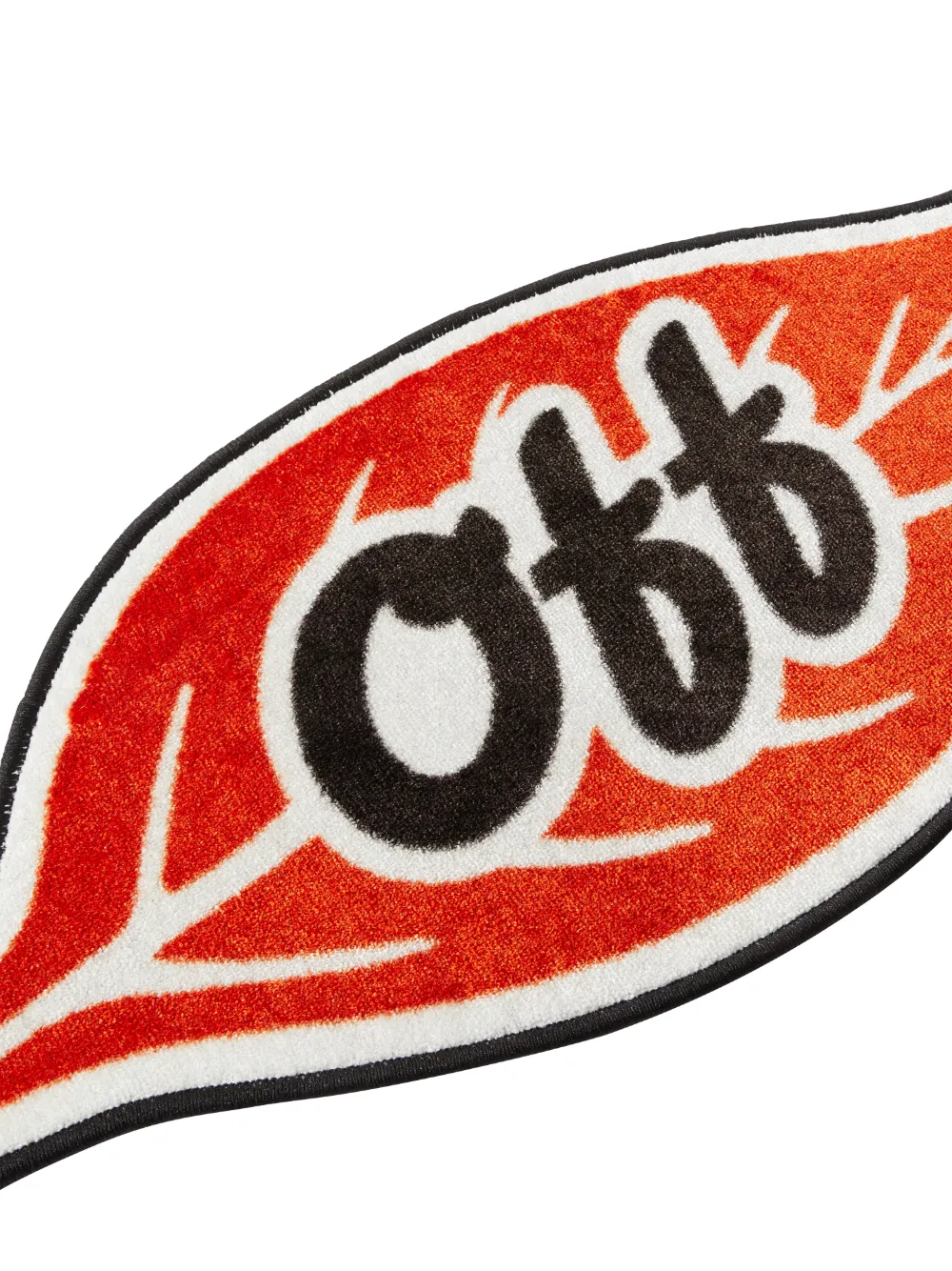 Off-White™️Logic Leaf Shaped Rug in red | Off-White™ Official US