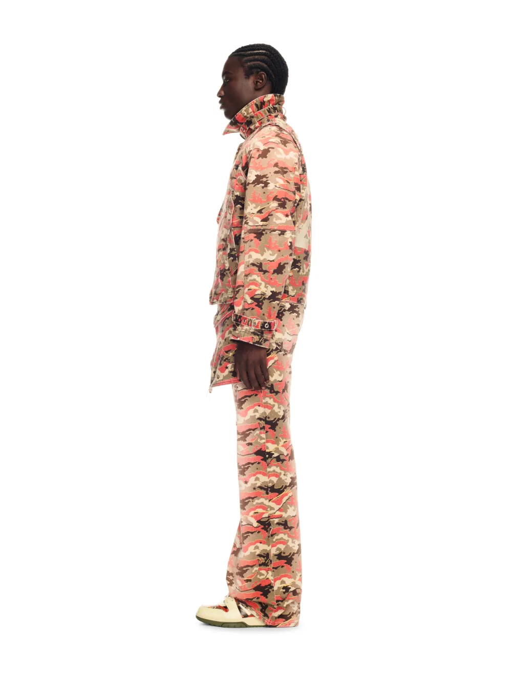 ORANGE CAMO DENIM JACKET