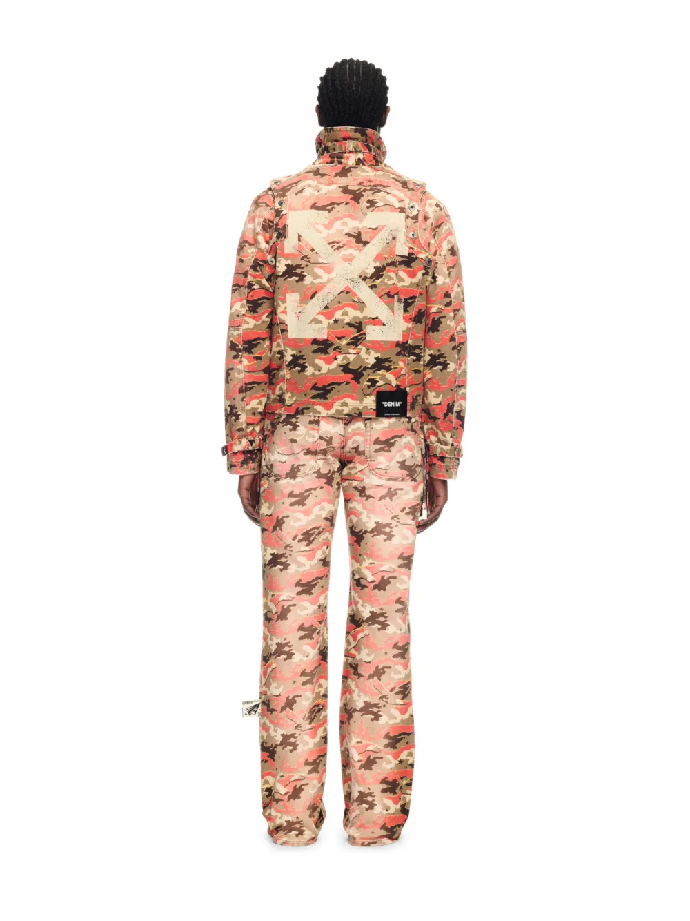 ORANGE CAMO ZIP PANTS