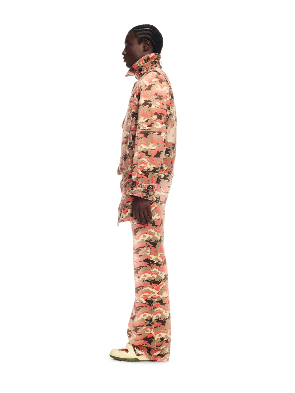 ORANGE CAMO ZIP PANTS