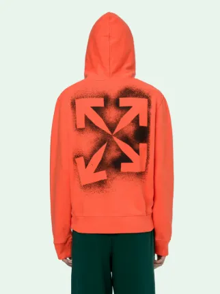 Off white hoodie store orange