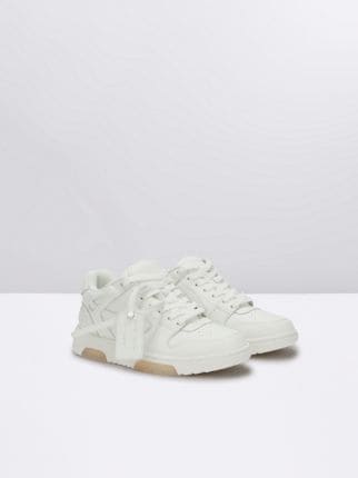 Off-White c/o Virgil Abloh Out Of Office Calf Leather Sneaker In White/mint