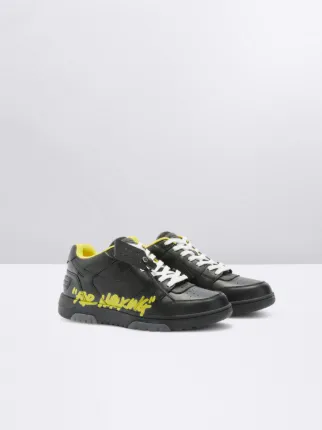 Black and yellow sneakers on sale