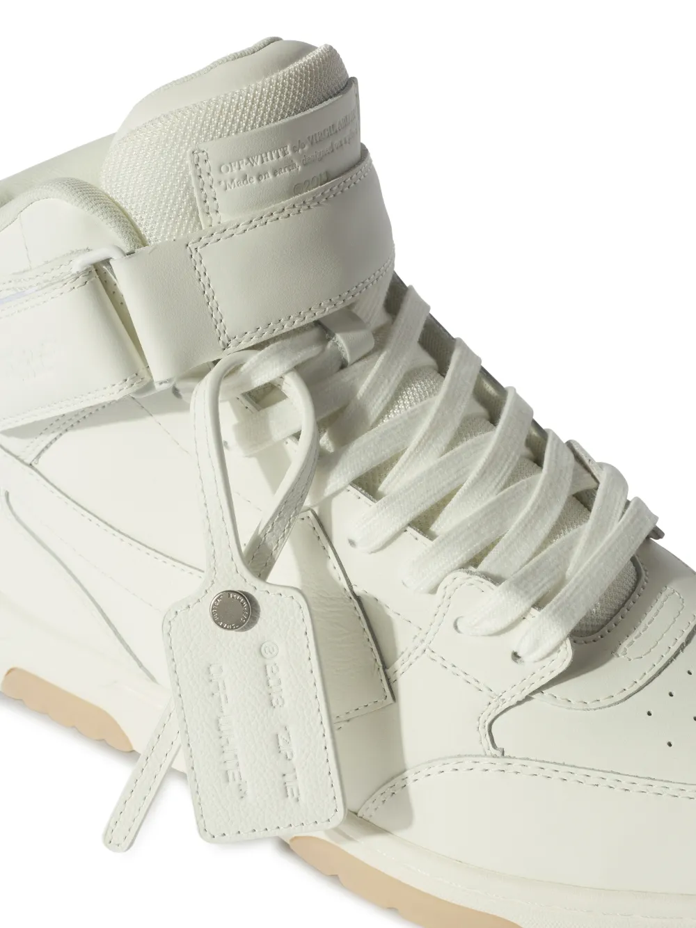 Out Of Office Mid Top Lea in white | Off-White™ Official MA