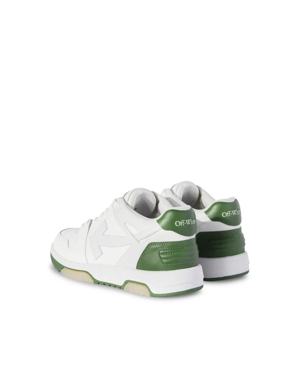 out of office off white green