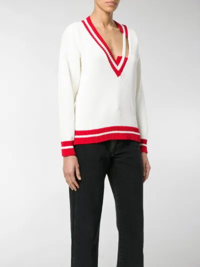 oversized cricket jumper