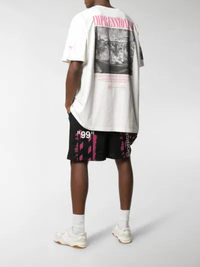 off white impressionism shorts