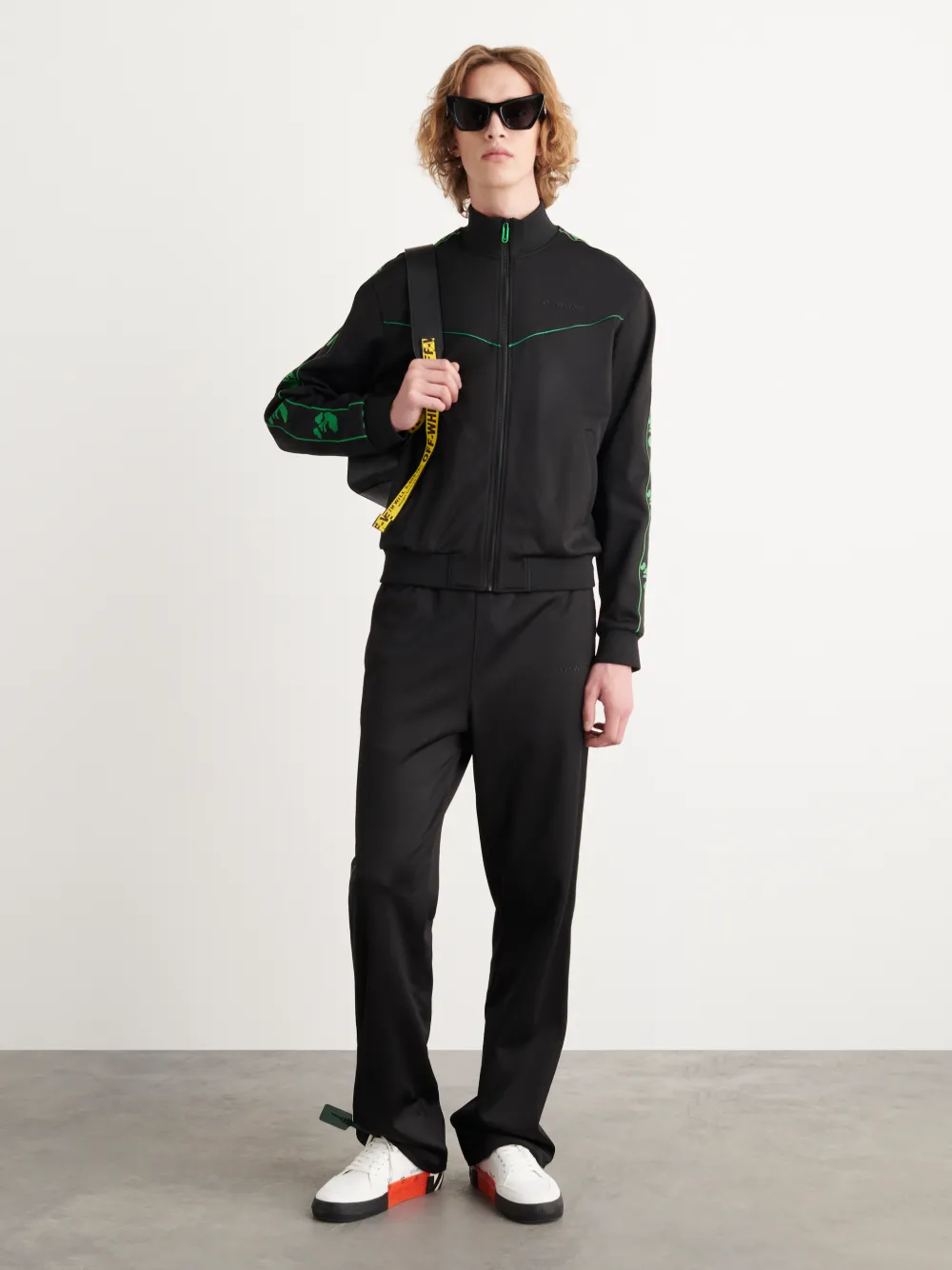 Off white black clearance tracksuit